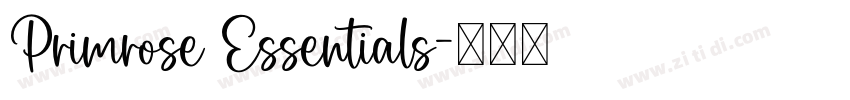 Primrose Essentials字体转换